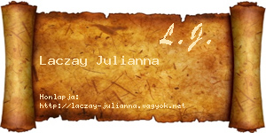 Laczay Julianna névjegykártya